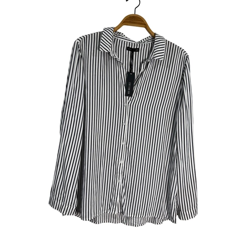 Cotton On Striped Button Down XL